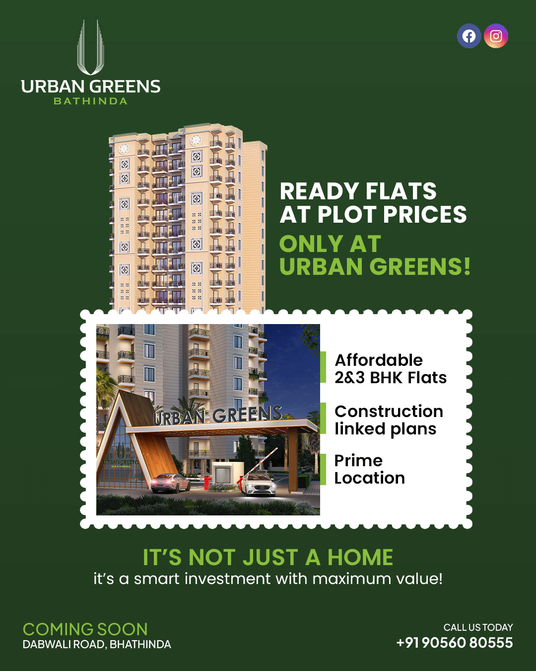 real esatet flat social media ads