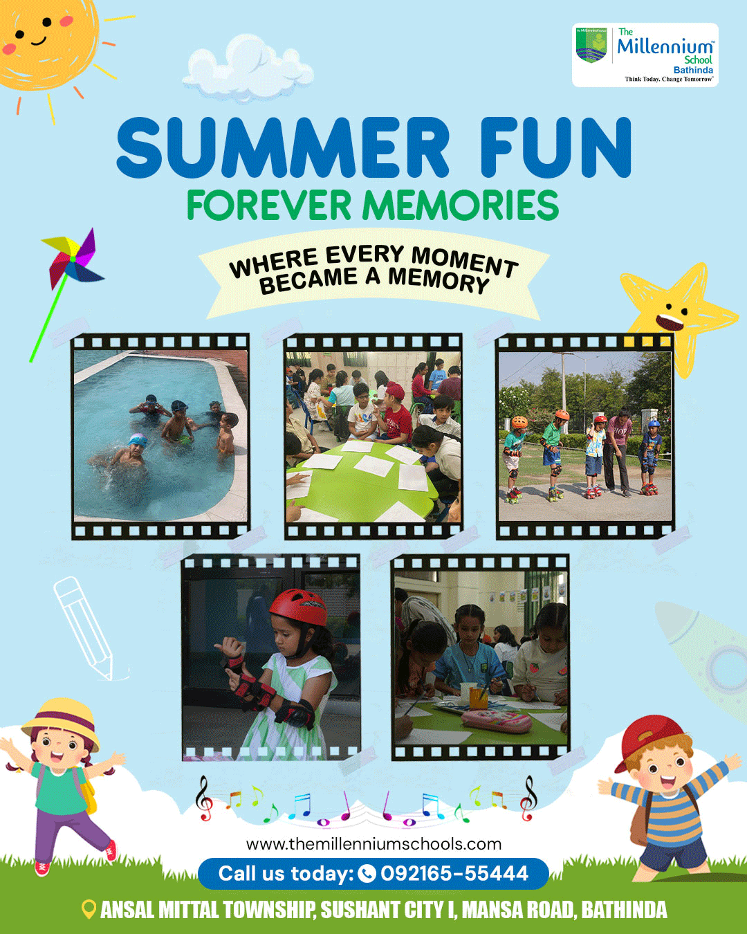 summer camp social media post