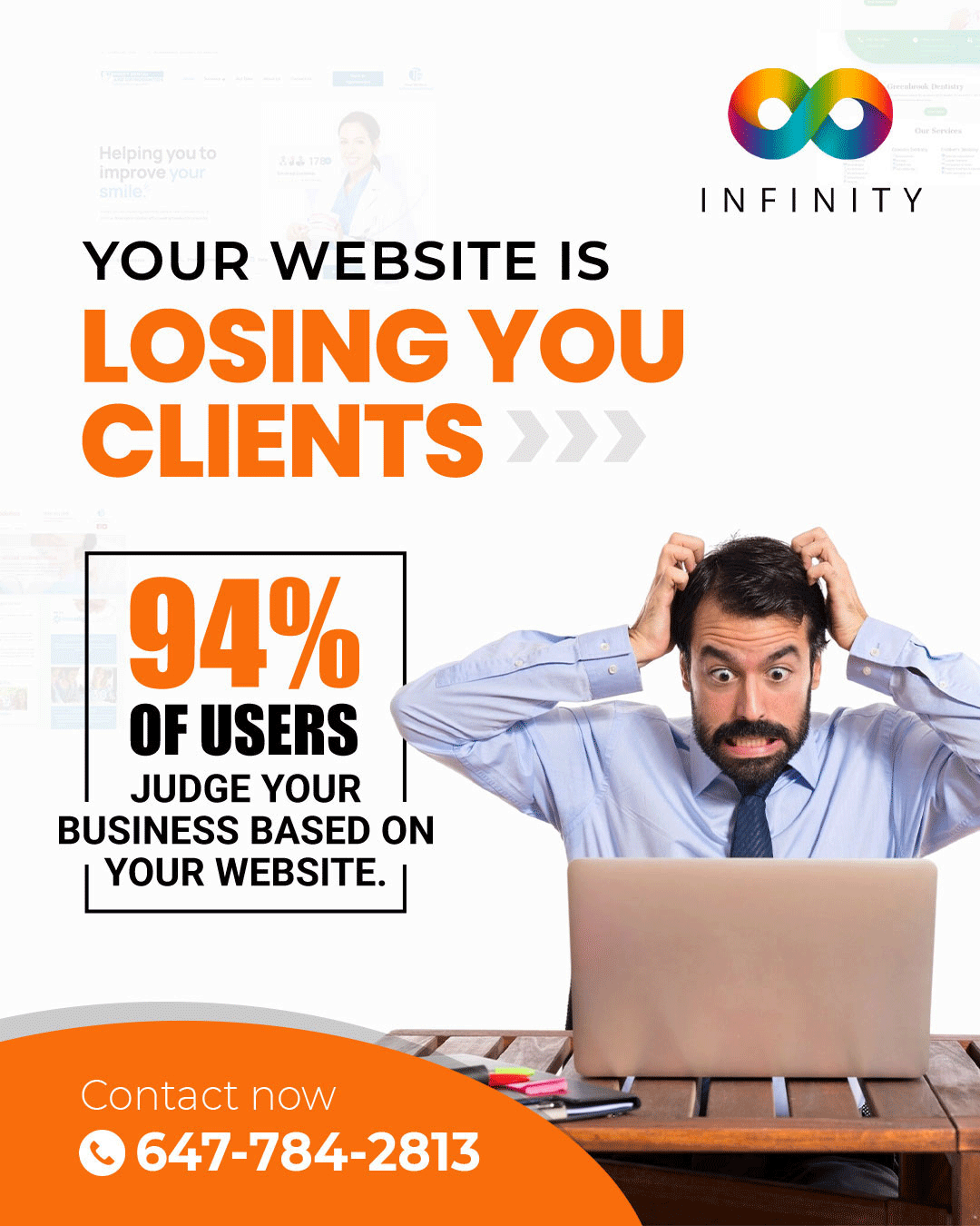 user friendly bussiness website ads